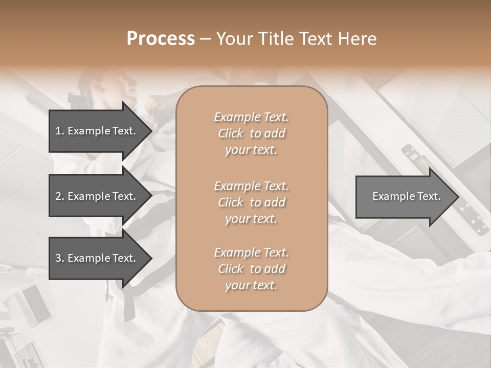 Man Art Combat PowerPoint Template