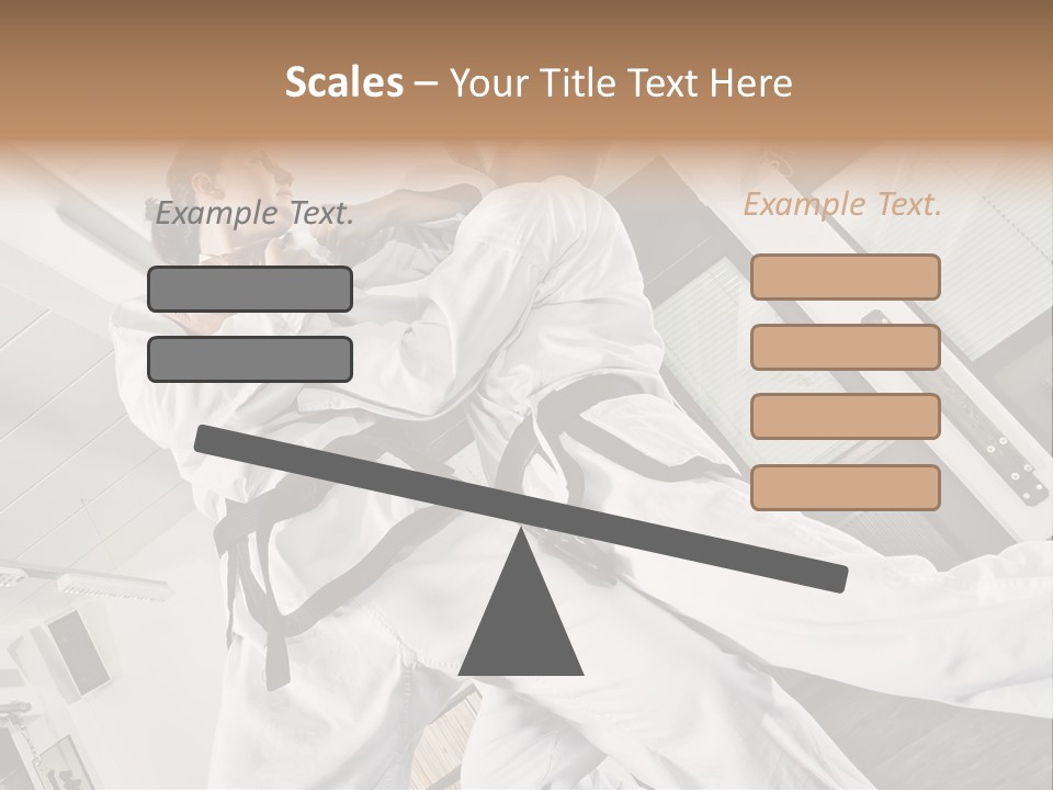 Man Art Combat PowerPoint Template