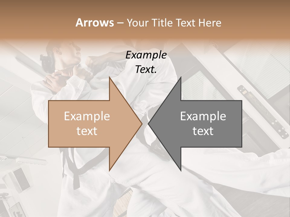 Man Art Combat PowerPoint Template