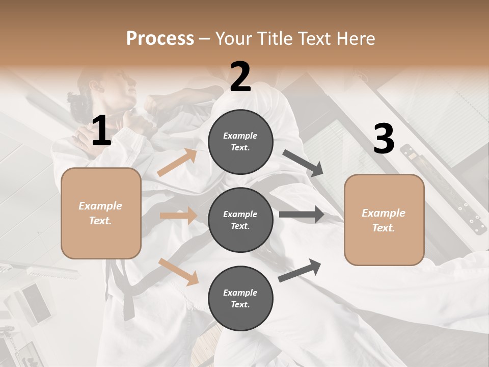 Man Art Combat PowerPoint Template