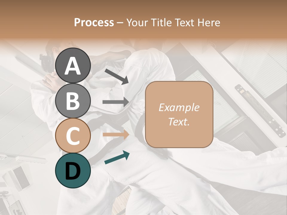 Man Art Combat PowerPoint Template