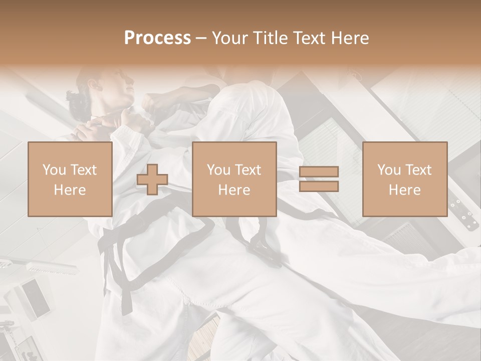 Man Art Combat PowerPoint Template