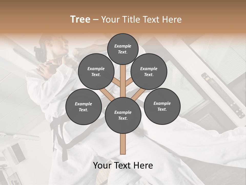 Man Art Combat PowerPoint Template