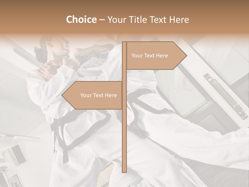 Man Art Combat PowerPoint Template