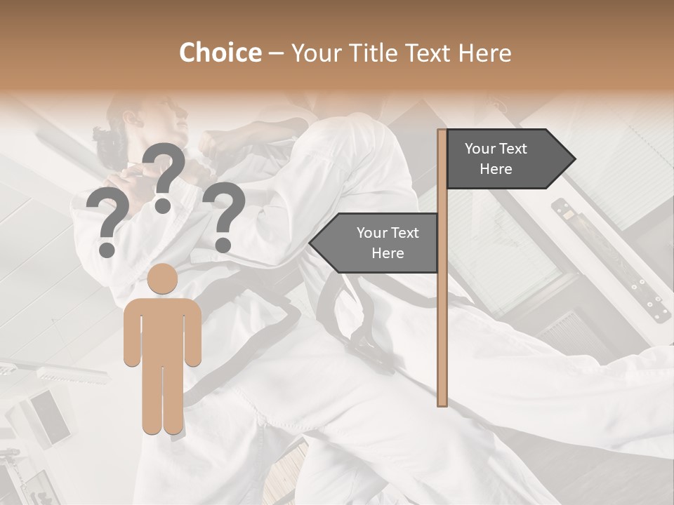 Man Art Combat PowerPoint Template