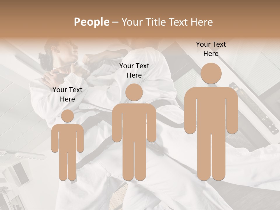 Man Art Combat PowerPoint Template