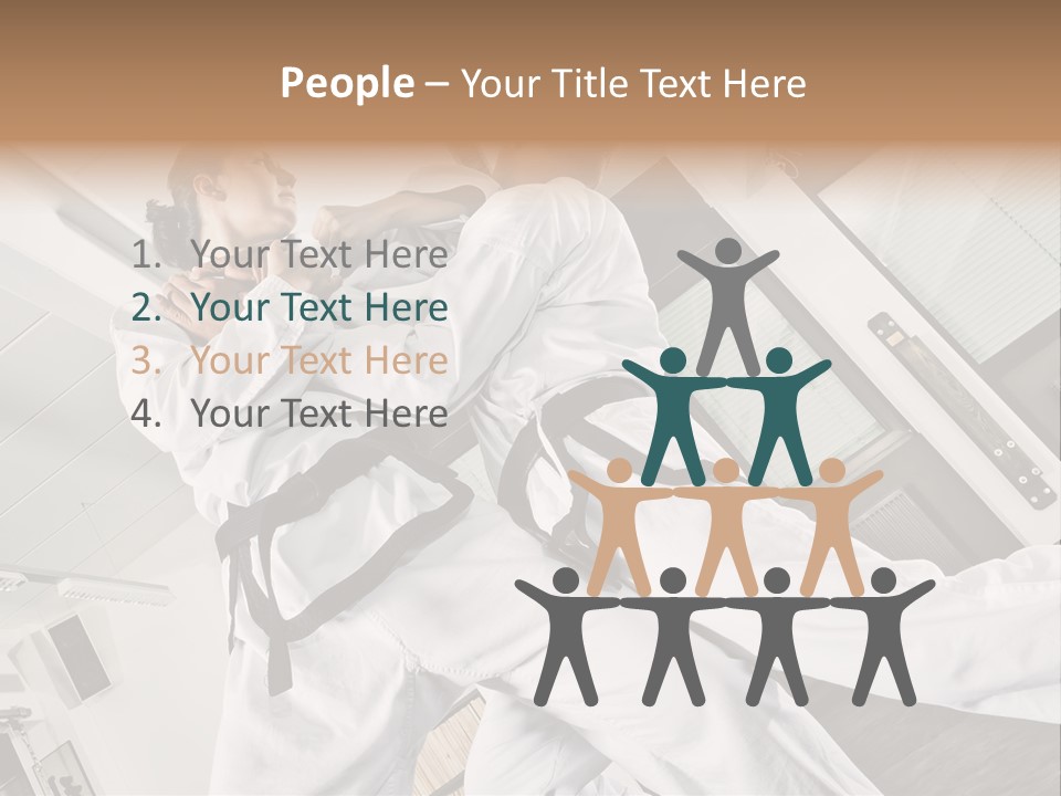 Man Art Combat PowerPoint Template