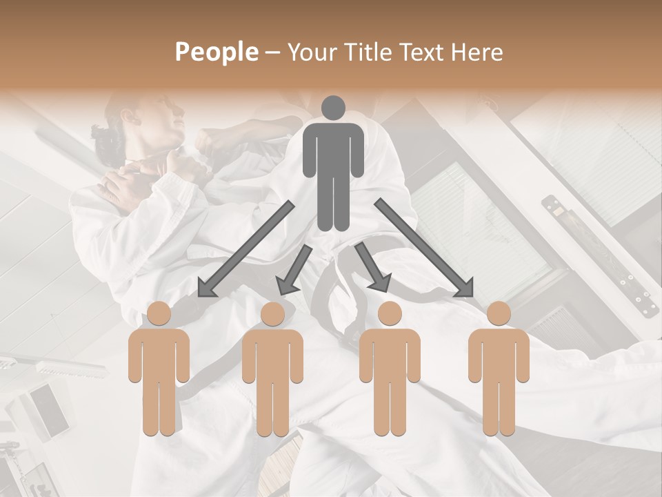 Man Art Combat PowerPoint Template