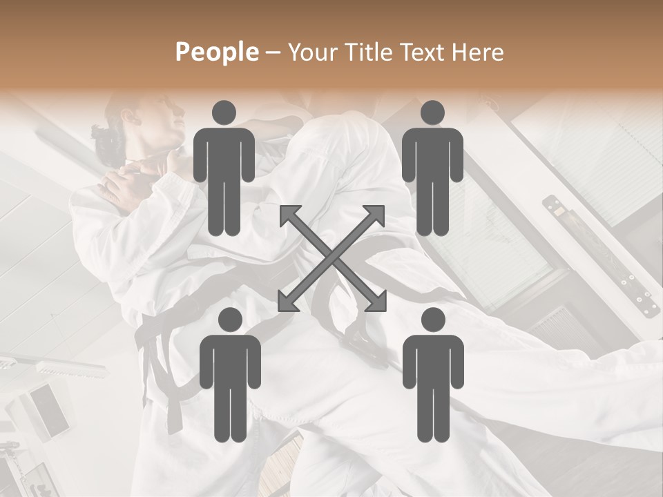 Man Art Combat PowerPoint Template