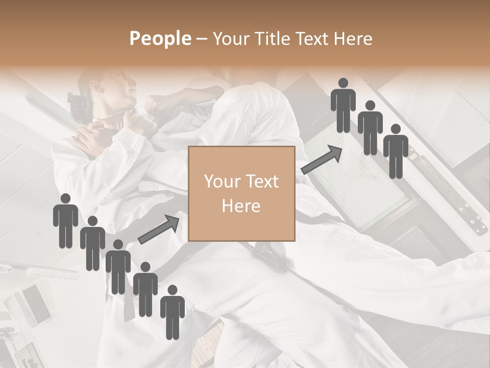 Man Art Combat PowerPoint Template