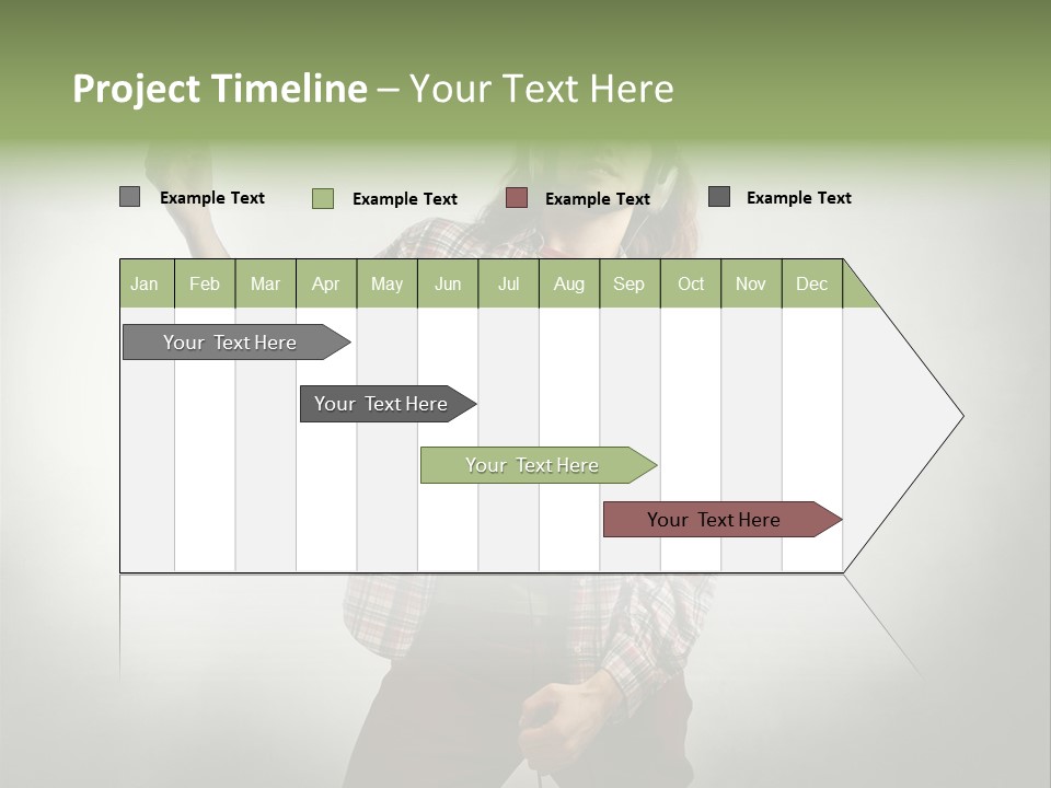 Song Earphones Man PowerPoint Template