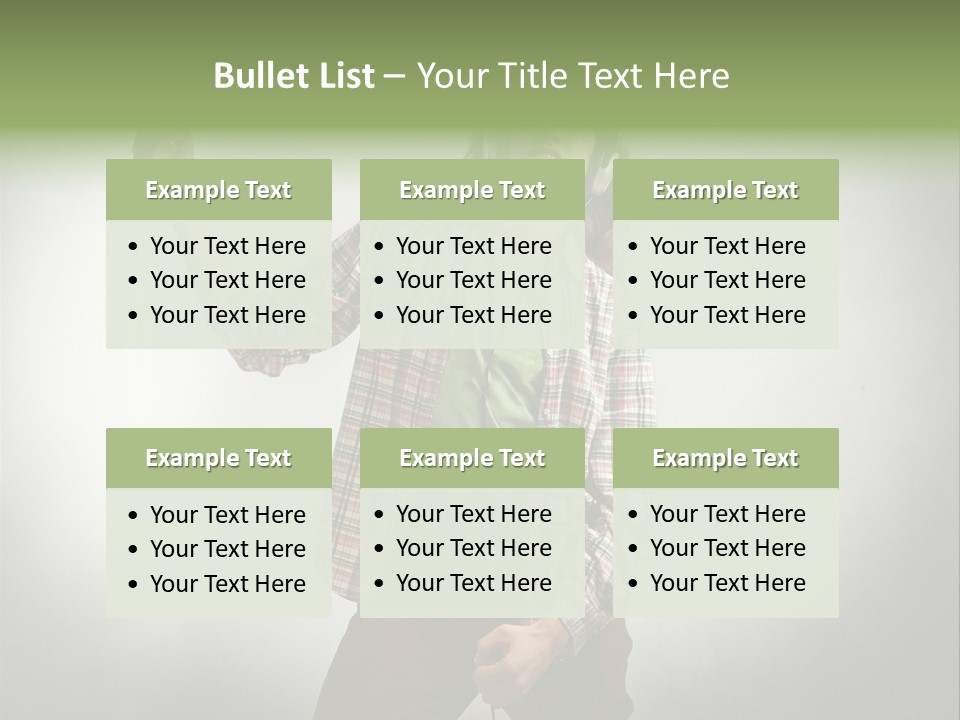 Song Earphones Man PowerPoint Template