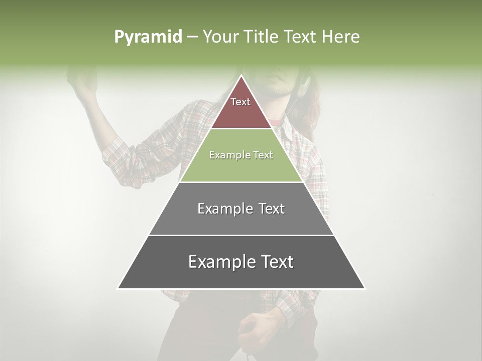 Song Earphones Man PowerPoint Template