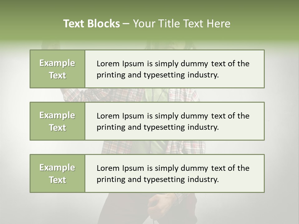 Song Earphones Man PowerPoint Template