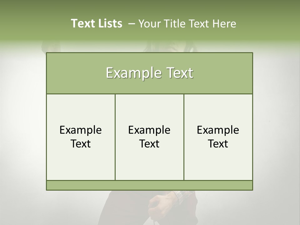 Song Earphones Man PowerPoint Template