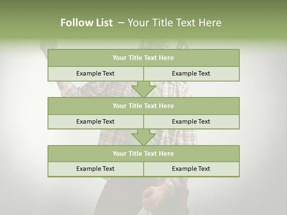 Song Earphones Man PowerPoint Template