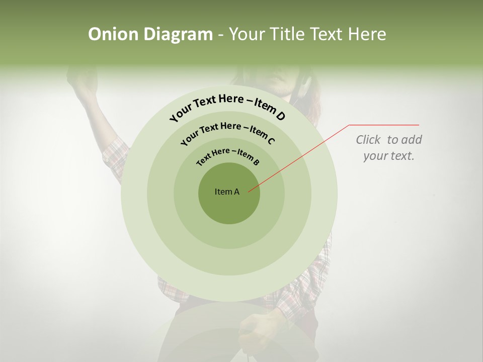 Song Earphones Man PowerPoint Template