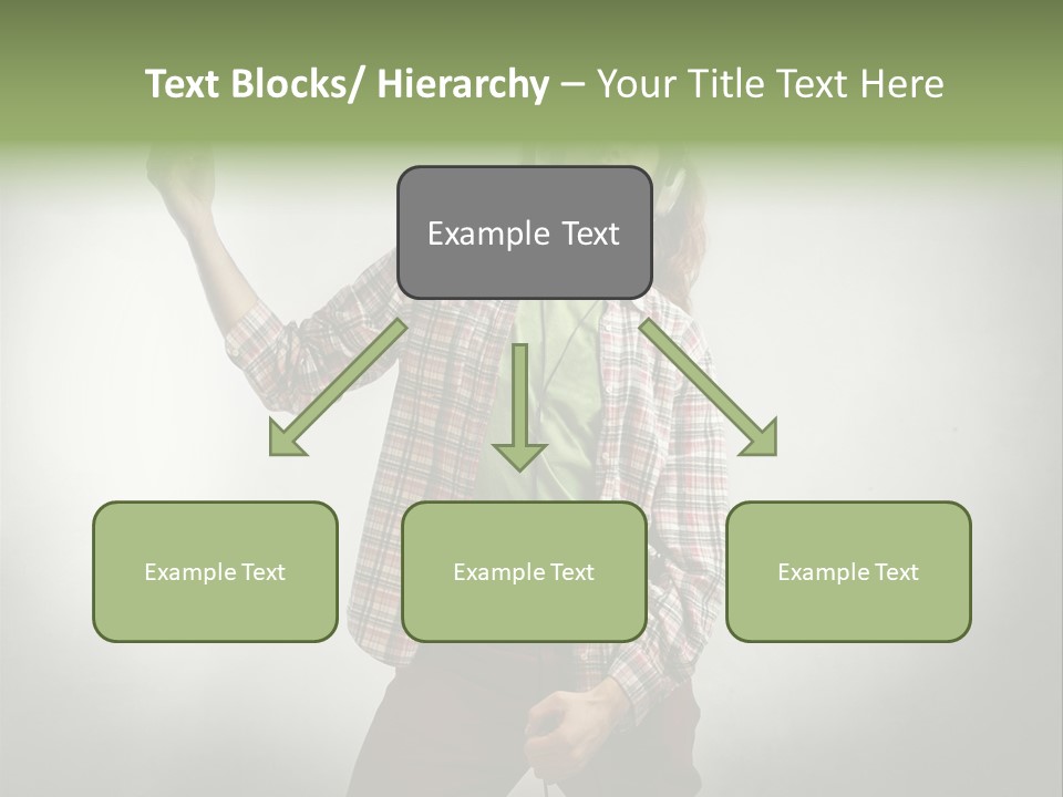 Song Earphones Man PowerPoint Template