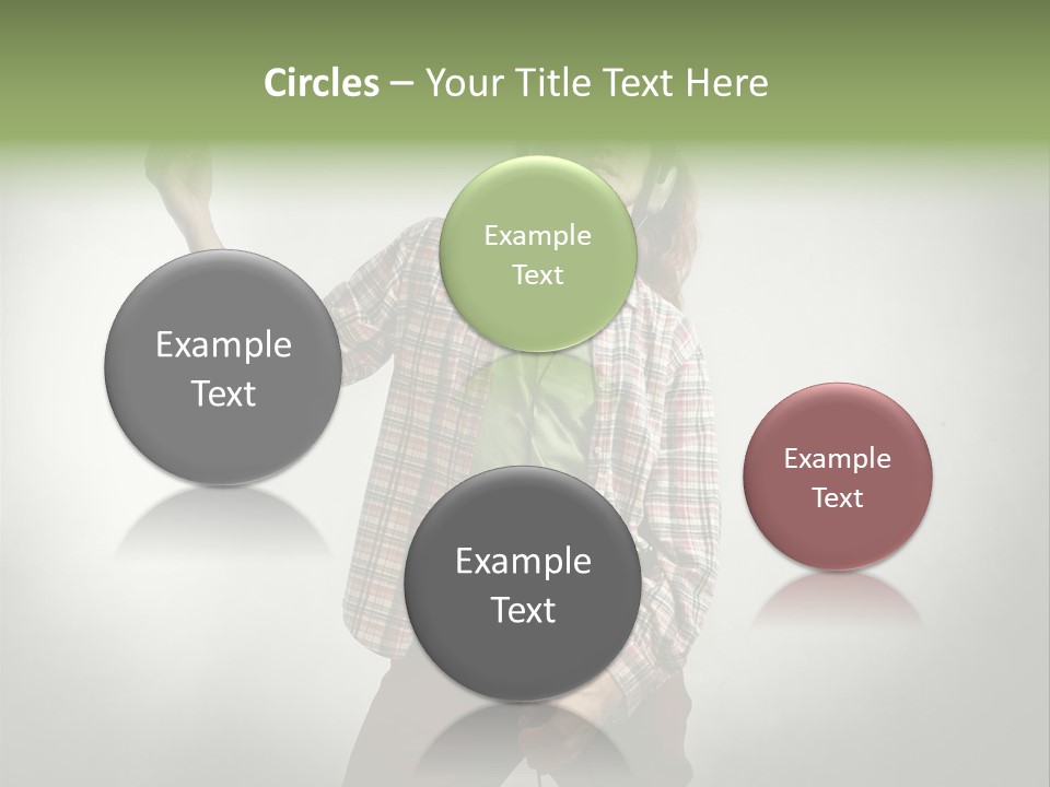 Song Earphones Man PowerPoint Template