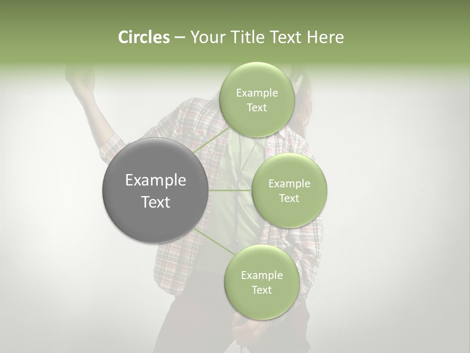 Song Earphones Man PowerPoint Template