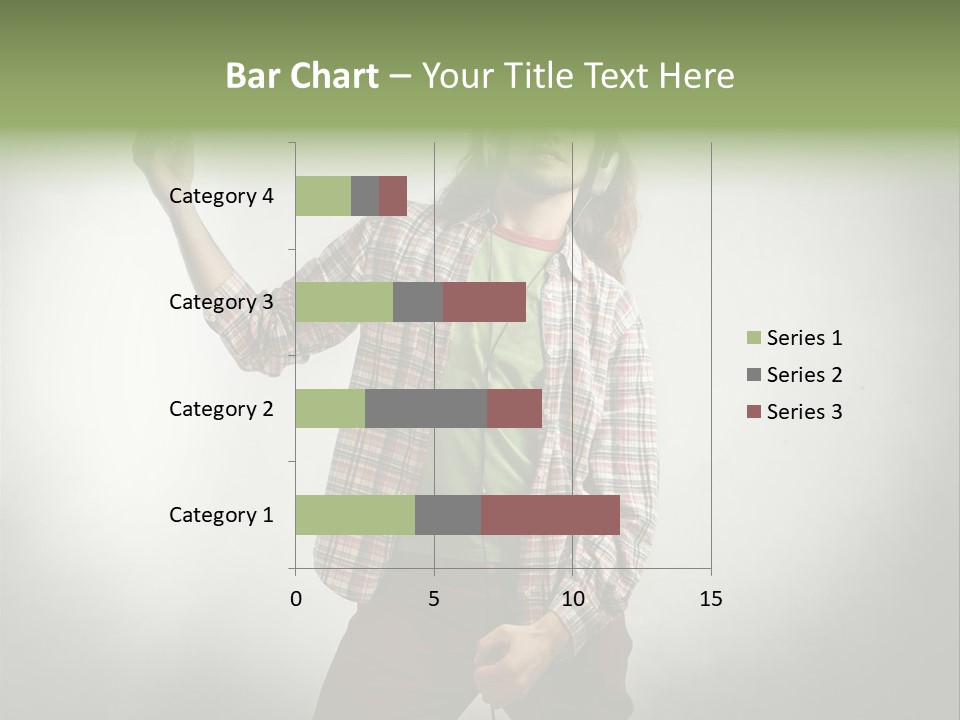 Song Earphones Man PowerPoint Template