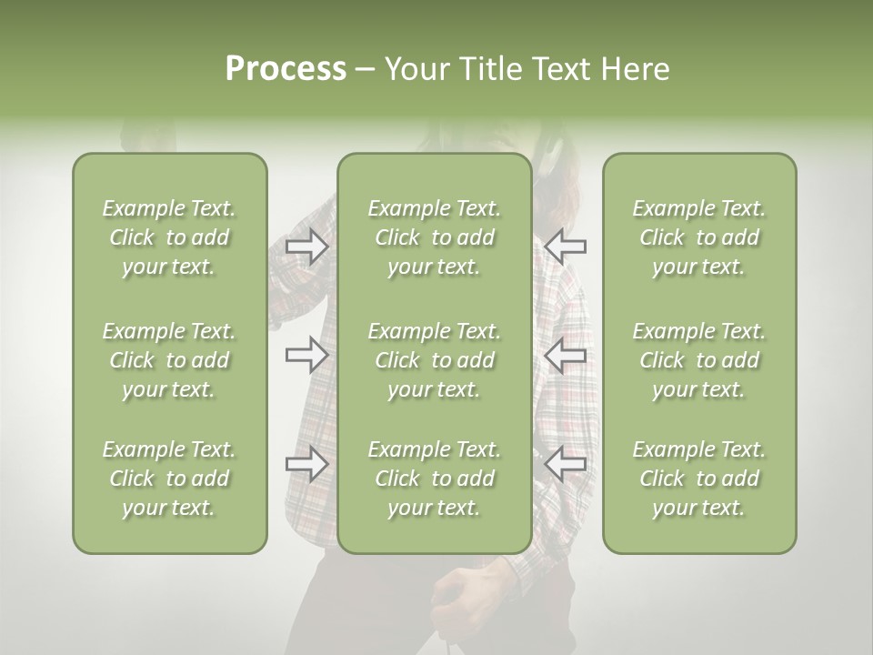 Song Earphones Man PowerPoint Template