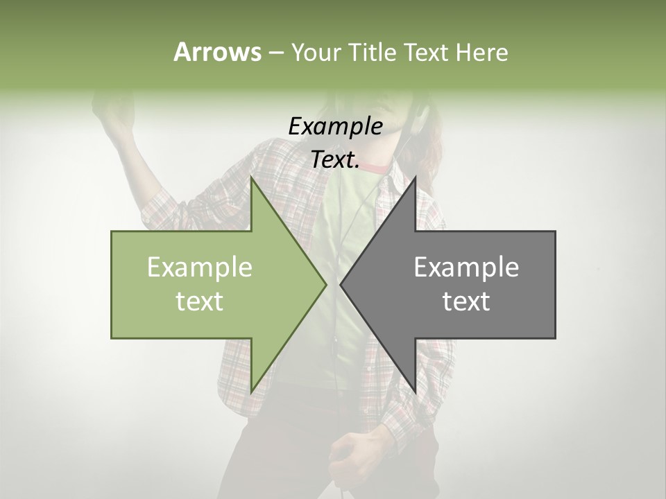 Song Earphones Man PowerPoint Template