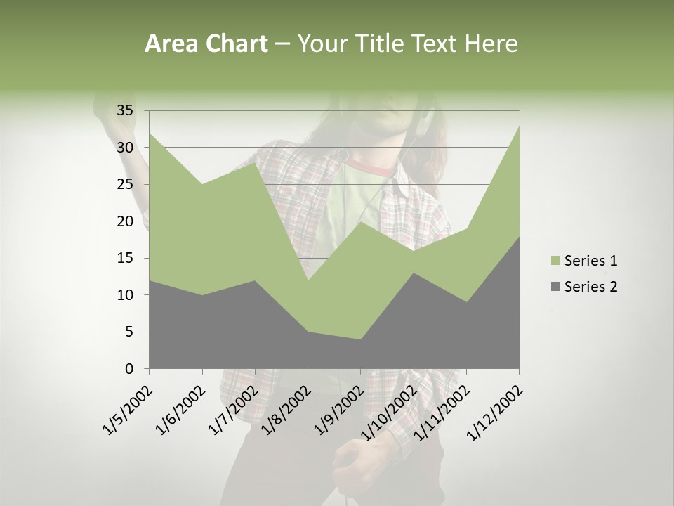 Song Earphones Man PowerPoint Template