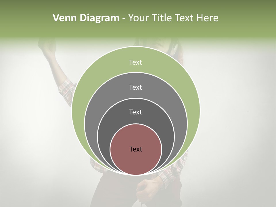 Song Earphones Man PowerPoint Template