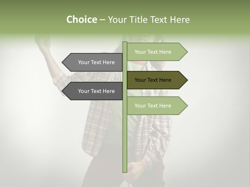 Song Earphones Man PowerPoint Template