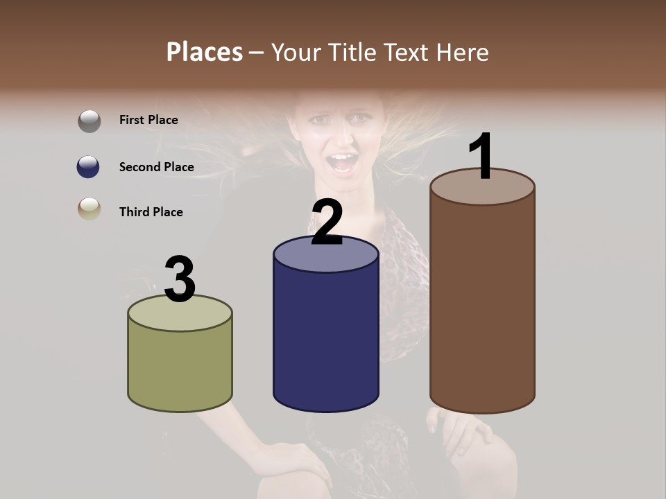 Open Blonde Expression PowerPoint Template