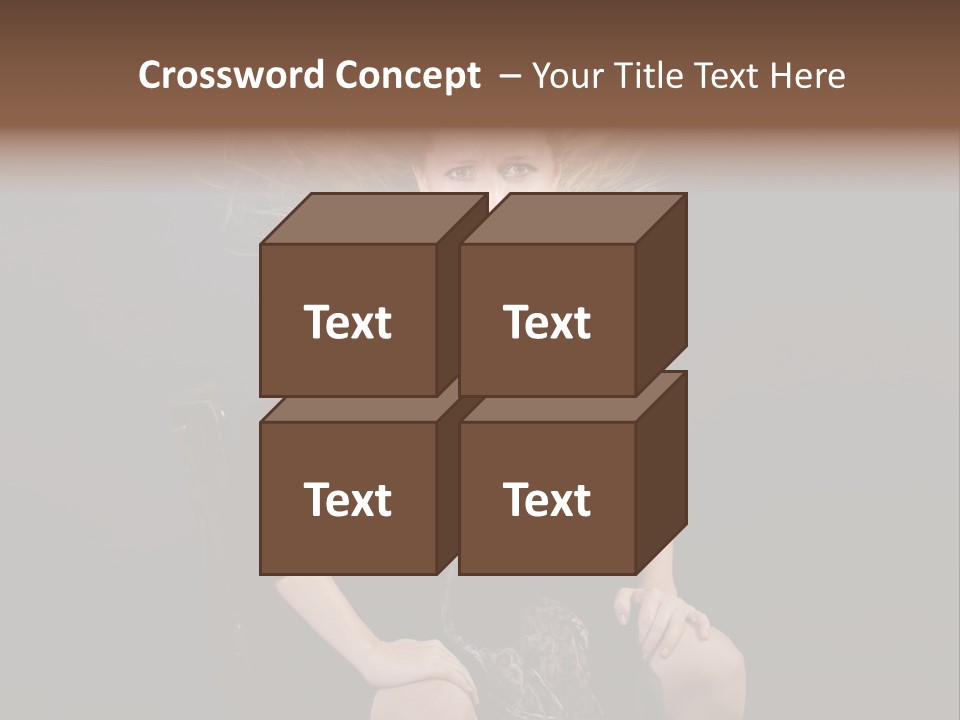 Open Blonde Expression PowerPoint Template