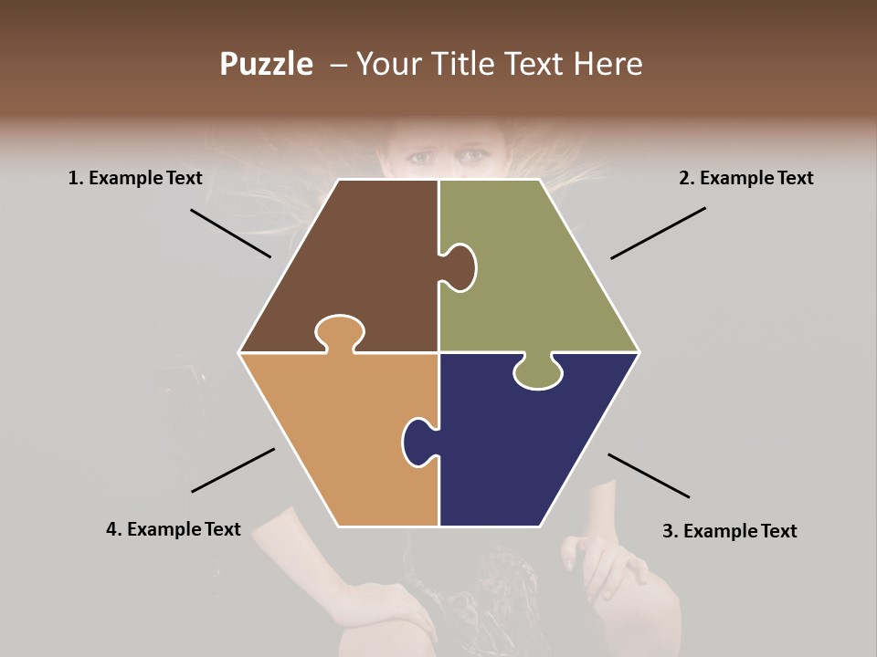 Open Blonde Expression PowerPoint Template