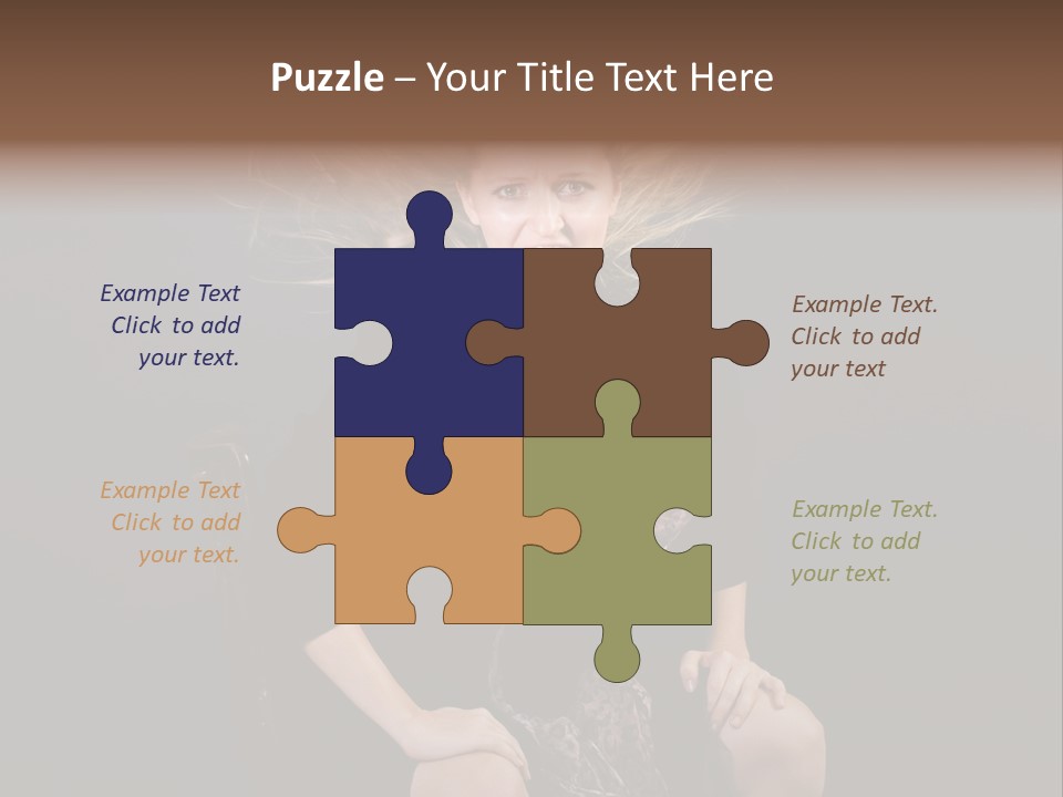 Open Blonde Expression PowerPoint Template