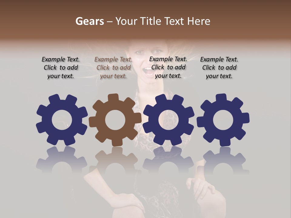 Open Blonde Expression PowerPoint Template