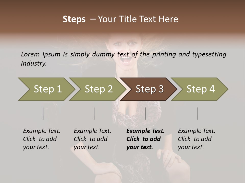 Open Blonde Expression PowerPoint Template