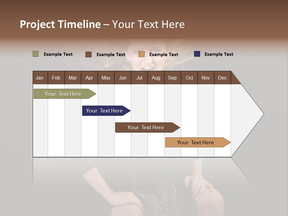 Open Blonde Expression PowerPoint Template