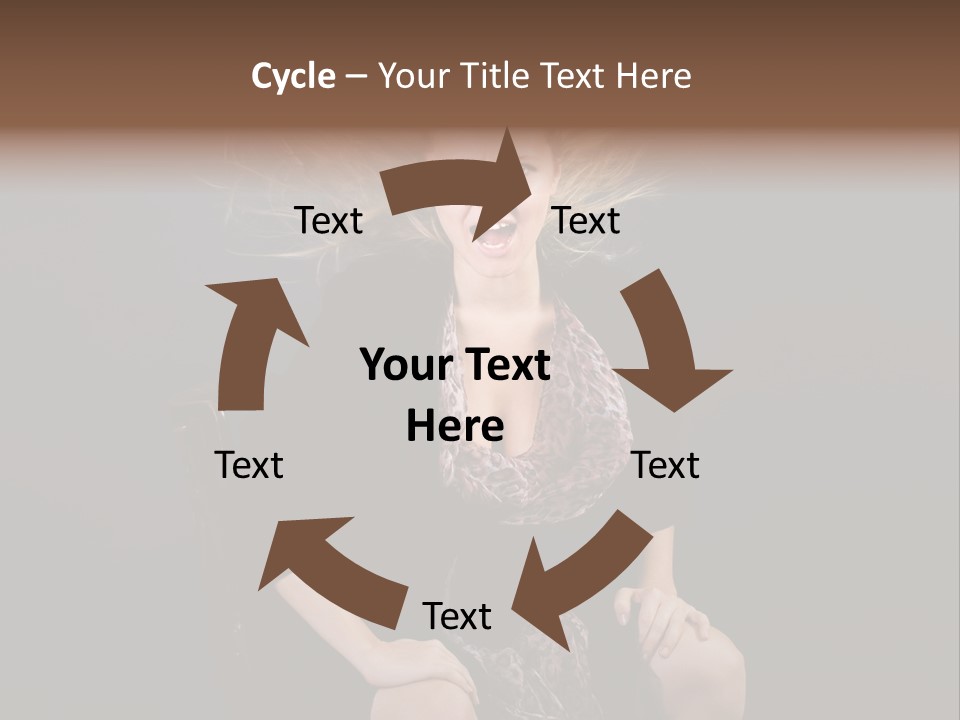 Open Blonde Expression PowerPoint Template