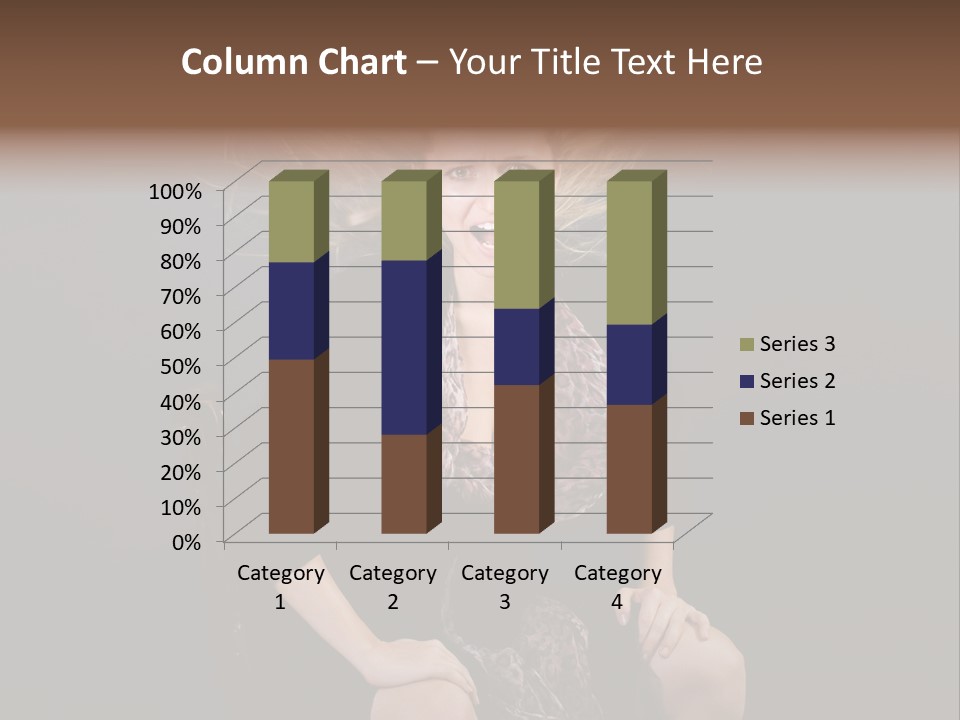 Open Blonde Expression PowerPoint Template