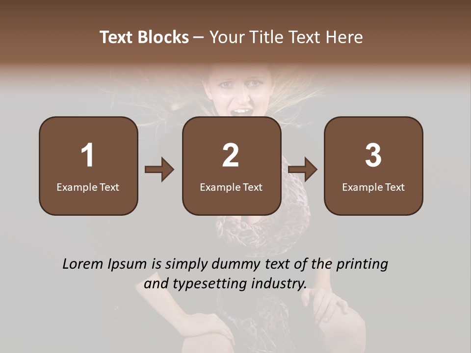 Open Blonde Expression PowerPoint Template