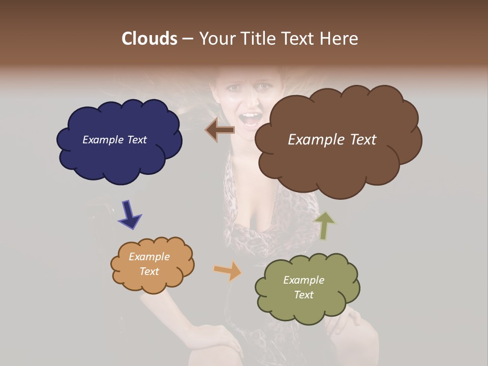 Open Blonde Expression PowerPoint Template