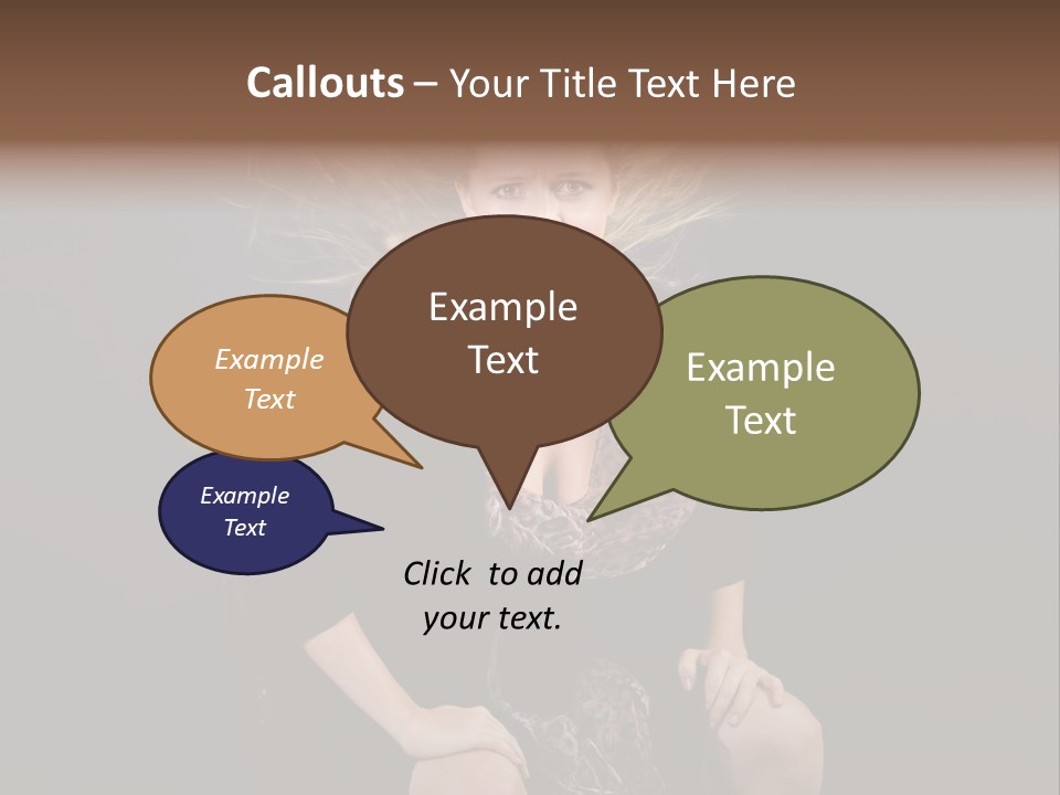 Open Blonde Expression PowerPoint Template