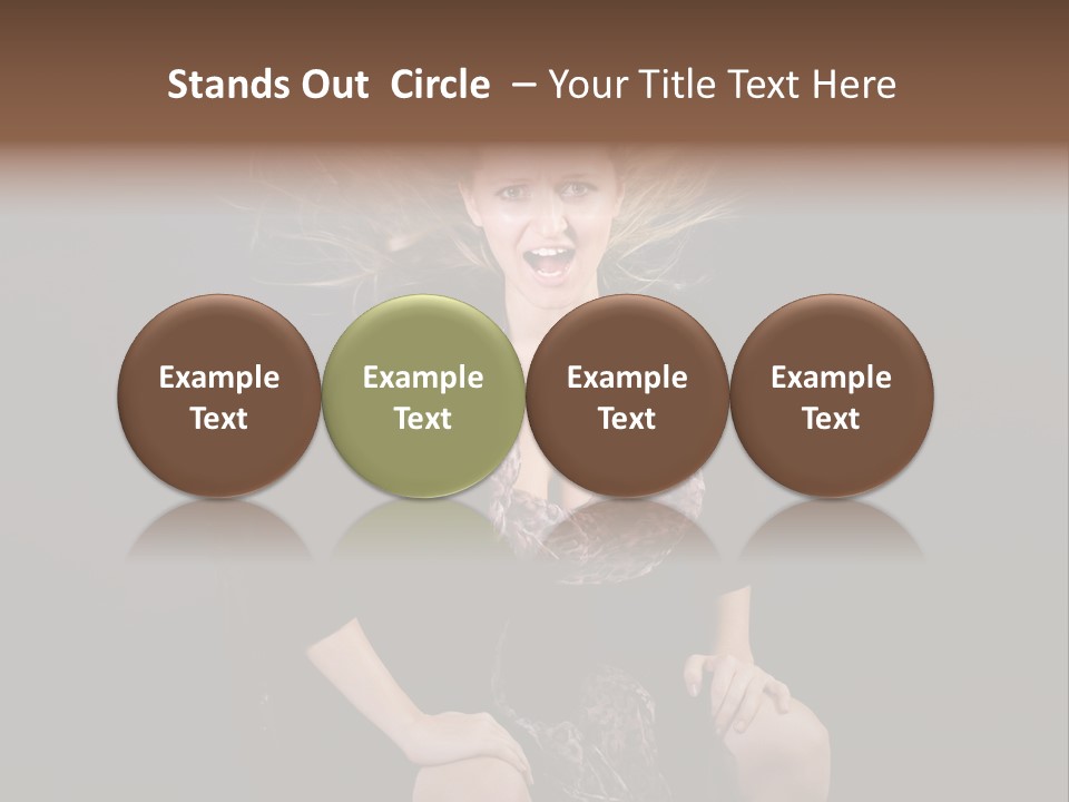 Open Blonde Expression PowerPoint Template