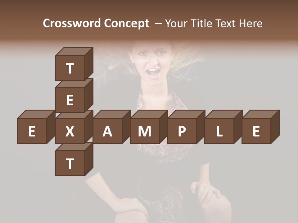 Open Blonde Expression PowerPoint Template