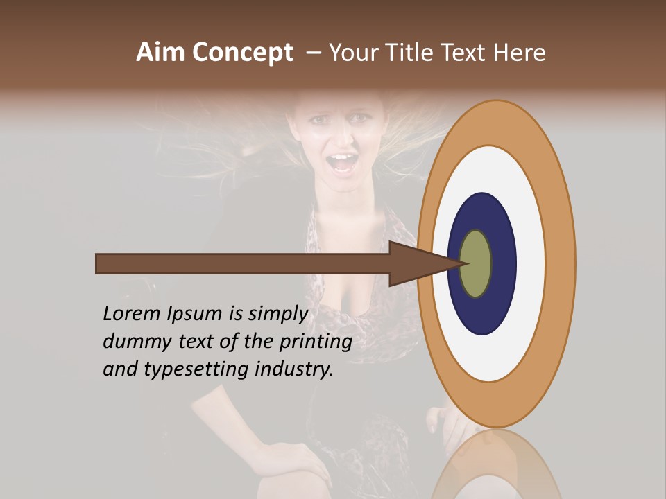 Open Blonde Expression PowerPoint Template