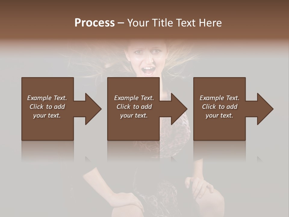 Open Blonde Expression PowerPoint Template