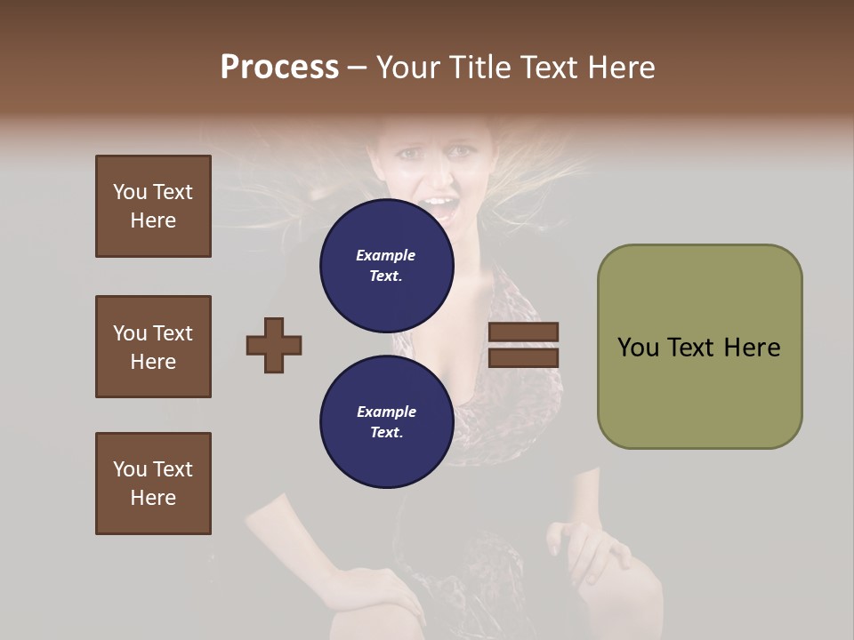 Open Blonde Expression PowerPoint Template