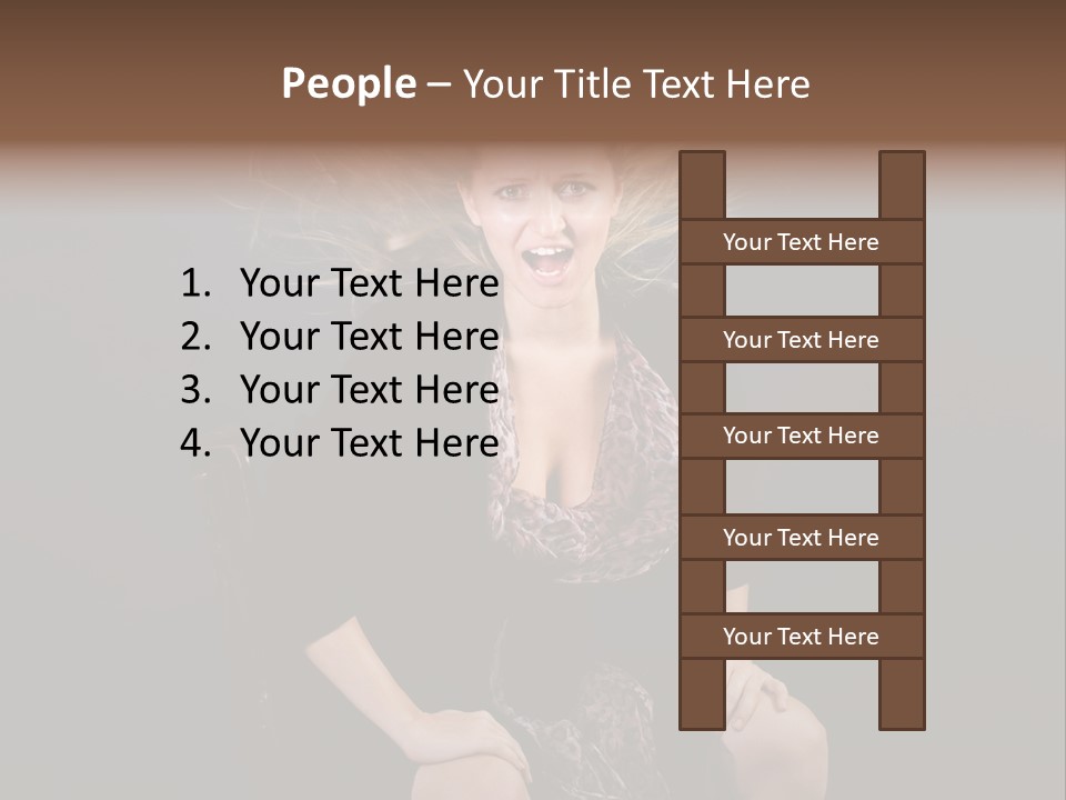 Open Blonde Expression PowerPoint Template