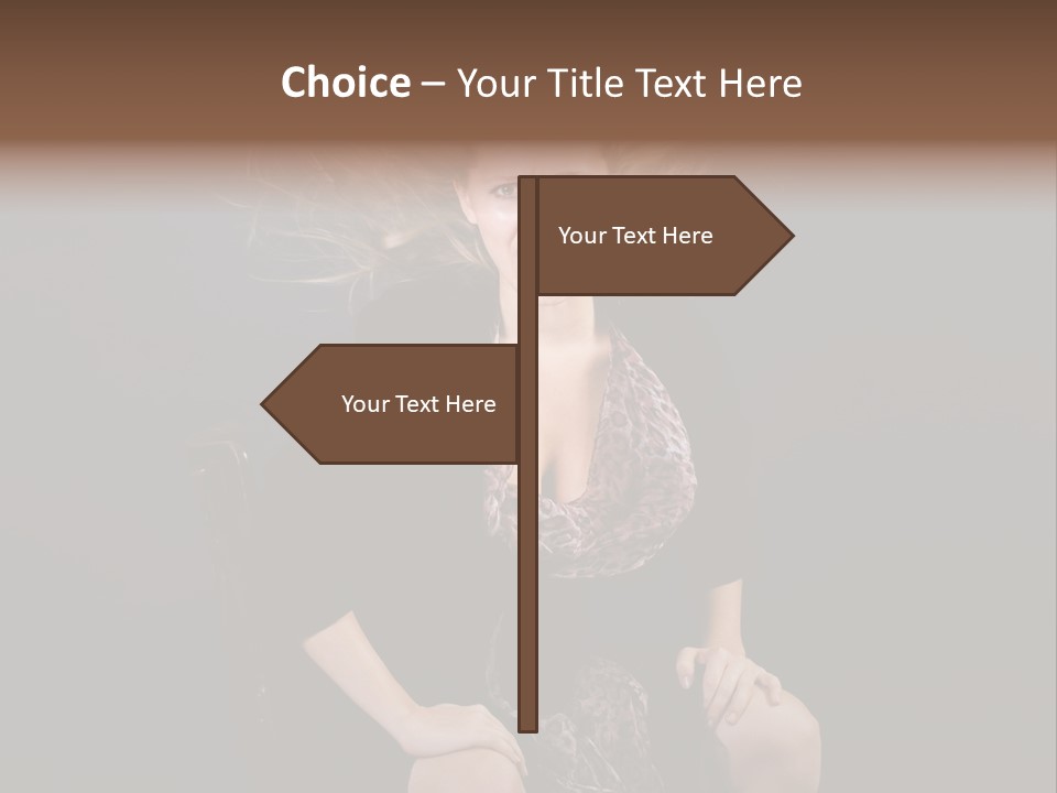 Open Blonde Expression PowerPoint Template