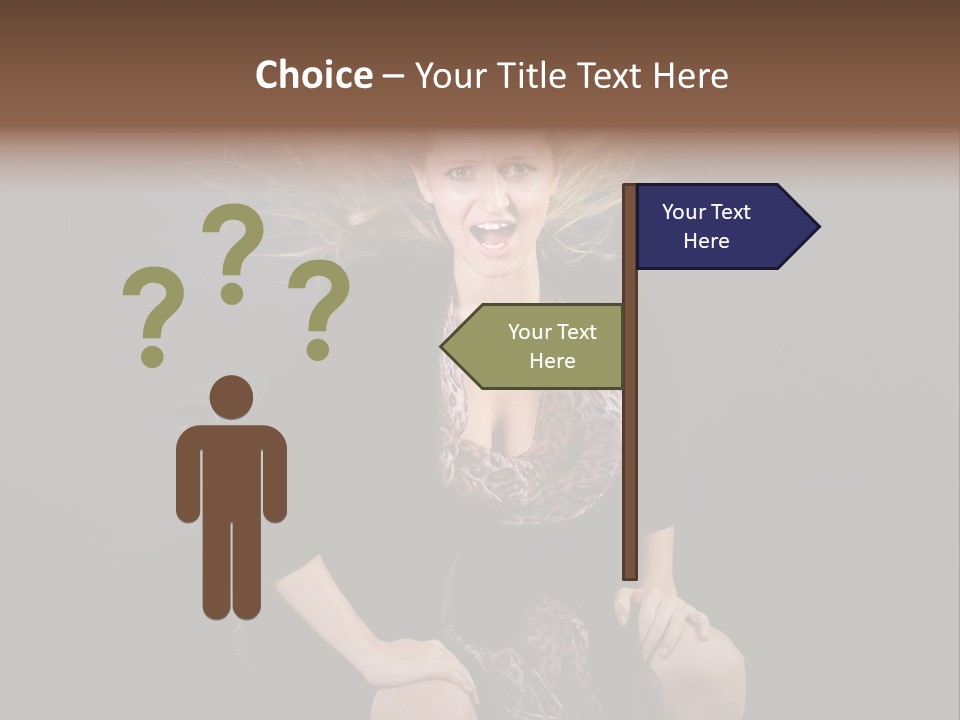 Open Blonde Expression PowerPoint Template